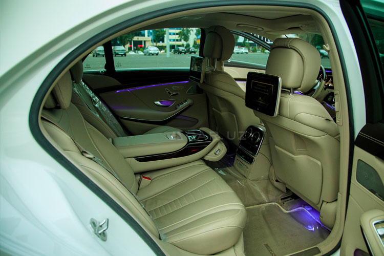 Мерседес S-класс w222 белый